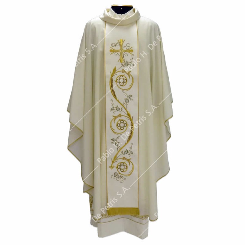 K 65-11648 ST - Blanco - Casulla italiana K 65-11648 ST - Blanco - Casulla italiana