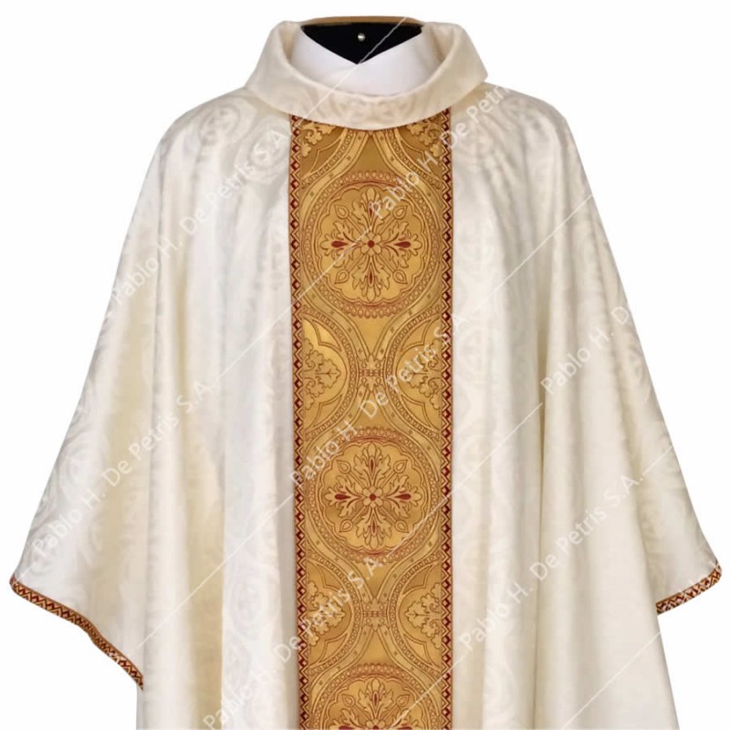 K 65-43010 - Blanco - Casulla italiana K 65-43010 - Blanco - Casulla italiana