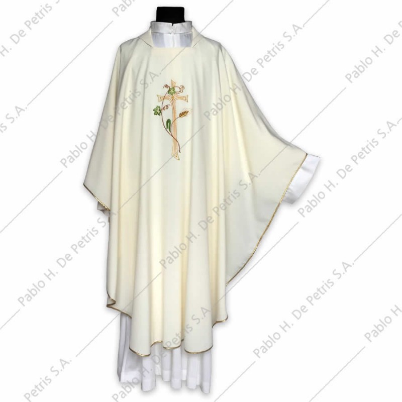 K 65-455 - Blanco - Casulla italiana K 65-455 - Blanco - Casulla italiana