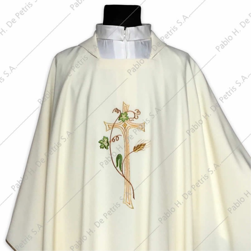 K 65-455 - Blanco - Casulla italiana K 65-455 - Blanco - Casulla italiana