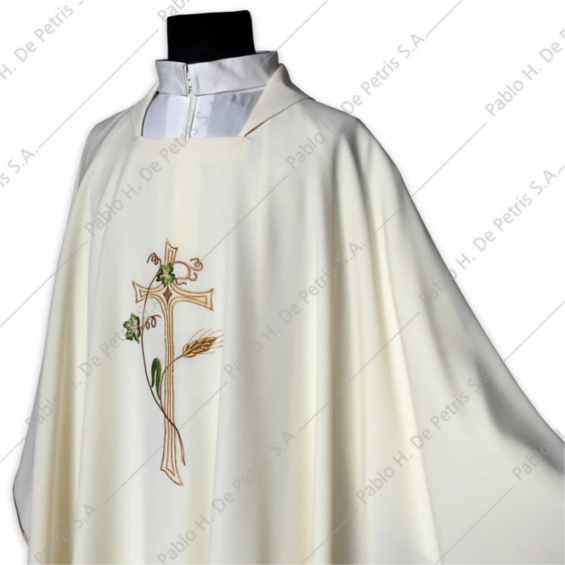 K 65-455 - Blanco - Casulla italiana K 65-455 - Blanco - Casulla italiana