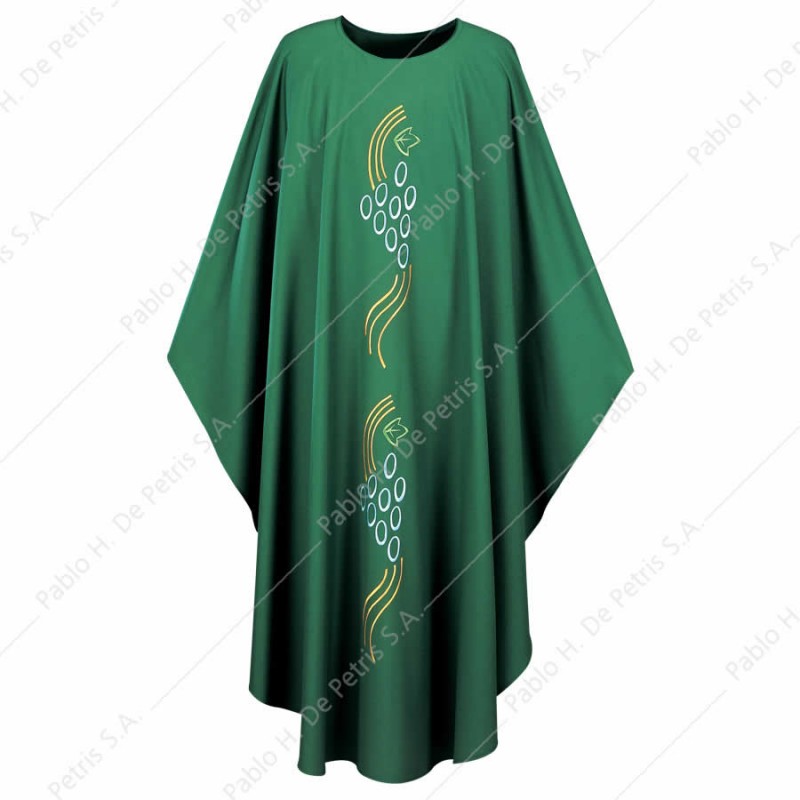 S 3275-Verde - Casulla Slabbinck - Bélgica S 3275-Verde - Casulla Slabbinck - Bélgica