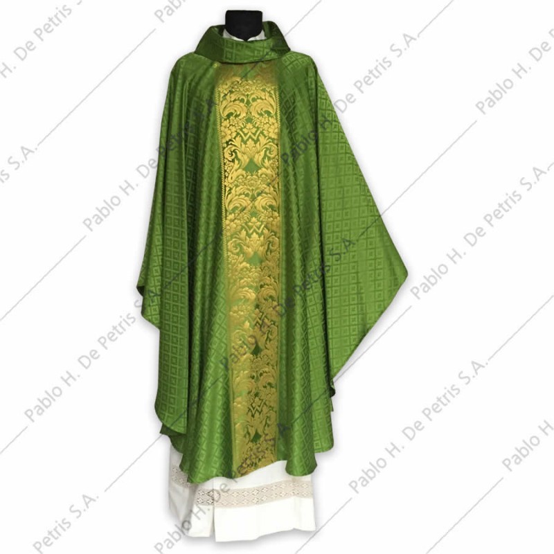 H 6592 - Verde - Casulla italiana H 6592 - Verde - Casulla italiana