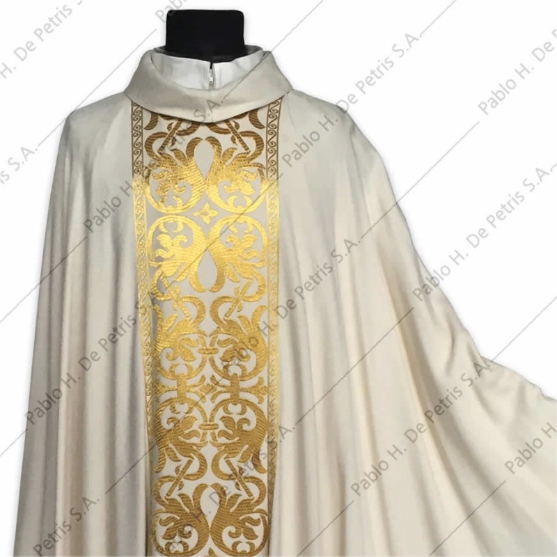 H 6895 - Blanco - Casulla italiana H 6895 - Blanco - Casulla italiana