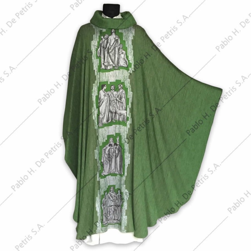 H 6904 - Verde - Casulla italiana H 6904 - Verde - Casulla italiana