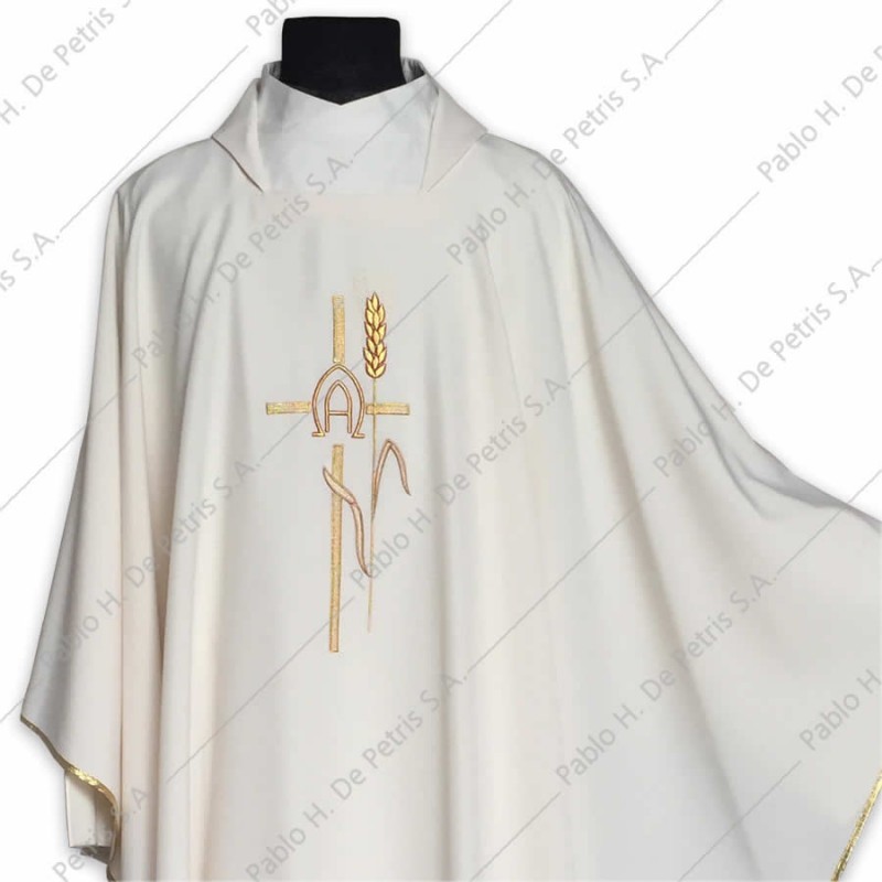 K 65-461 - Blanco - Casulla italiana K 65-461 - Blanco - Casulla italiana