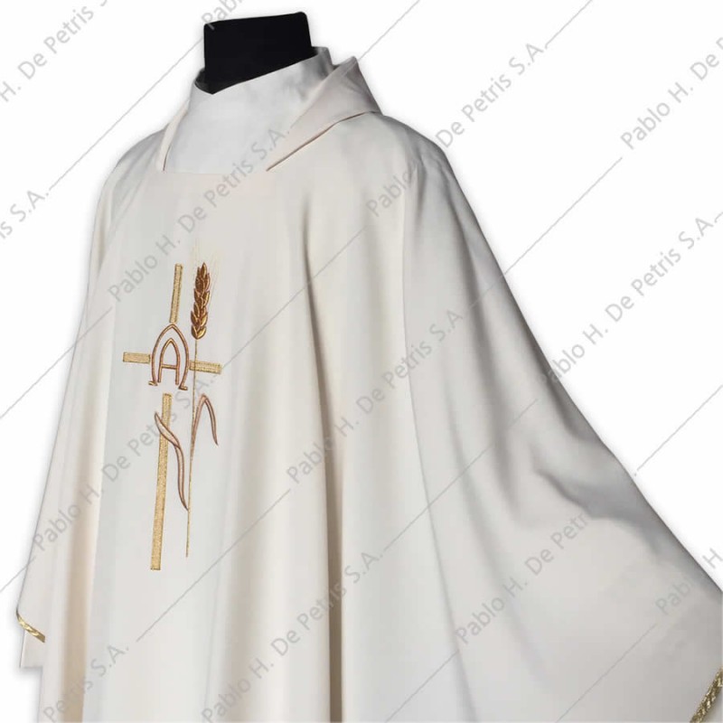K 65-461 - Blanco - Casulla italiana K 65-461 - Blanco - Casulla italiana