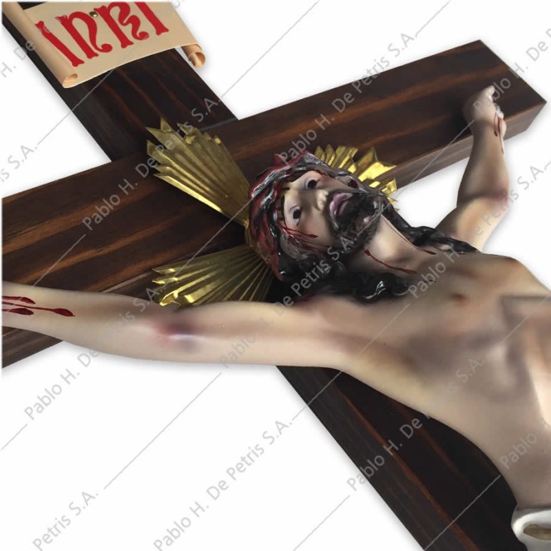 A279 Cristo en agonía con cruz-30 cm - Imagen Española A279 Cristo en agonía con cruz-30 cm - Imagen Española