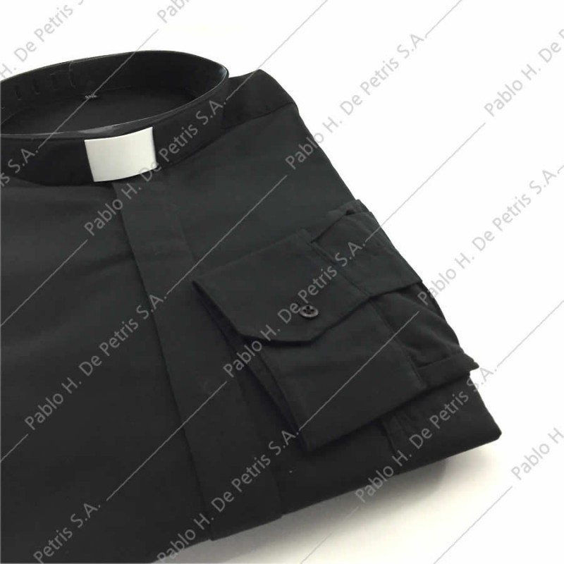 7757-Negro - Camisa manga larga