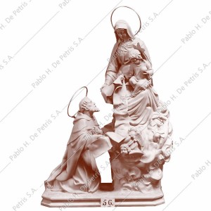 A56 Virgen del Carmen con San Simón Stock - Imagen Española