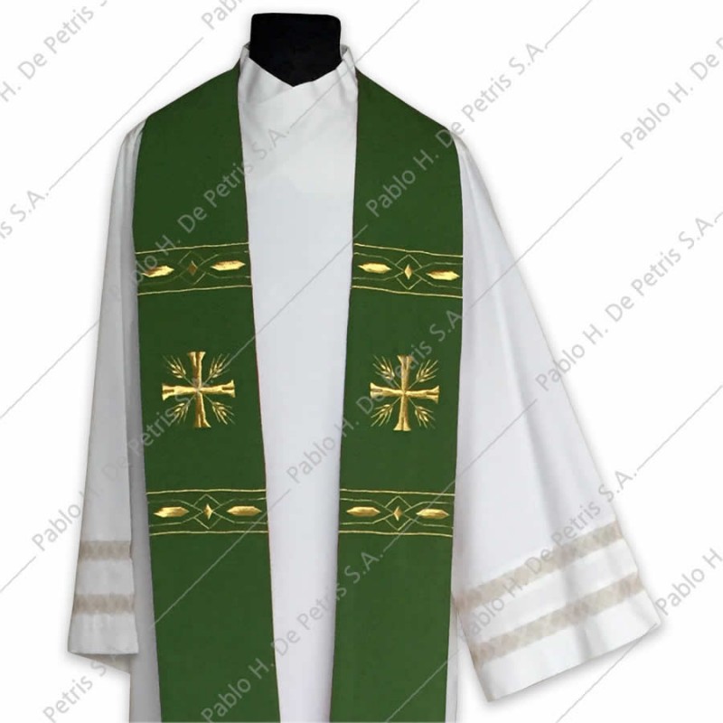 F 29-Rojo-Verde - Estola reversible Italiana F 29-Rojo-Verde - Estola reversible Italiana