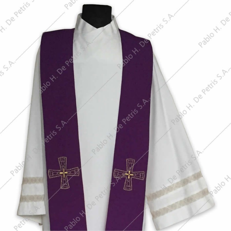 K 80-453-Morado-Rojo - Estola Italiana K 80-453-Morado-Rojo - Estola Italiana