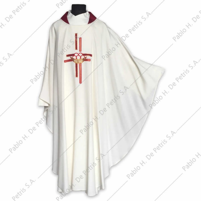 S 2523 - Blanco - Casulla Slabbinck - Bélgica S 2523 - Blanco - Casulla Slabbinck - Bélgica