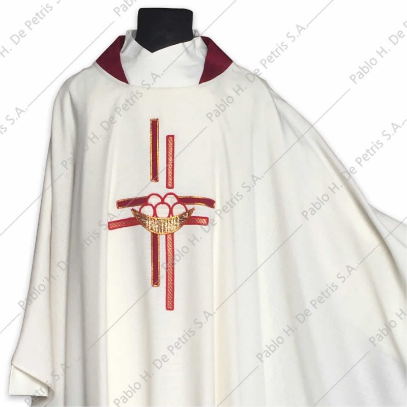 S 2523 - Blanco - Casulla Slabbinck - Bélgica S 2523 - Blanco - Casulla Slabbinck - Bélgica