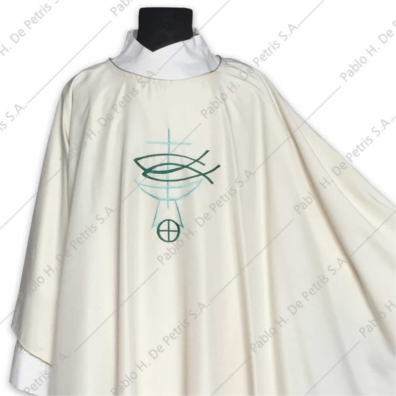 S 2657 - Blanco - Casulla Slabbinck - Bélgica S 2657 - Blanco - Casulla Slabbinck - Bélgica