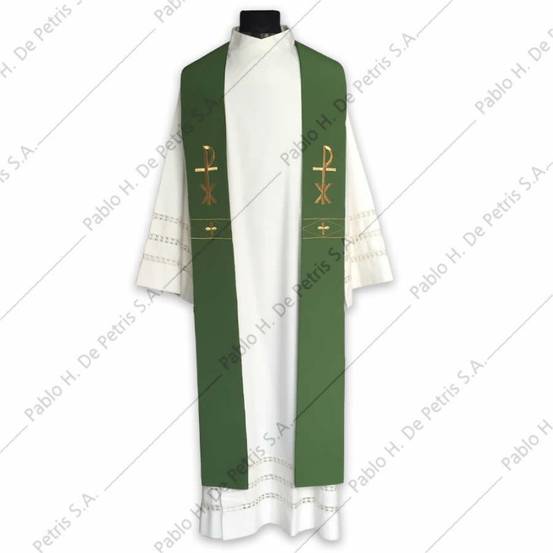 F 28- Verde - Estola Italiana F 28- Verde - Estola Italiana