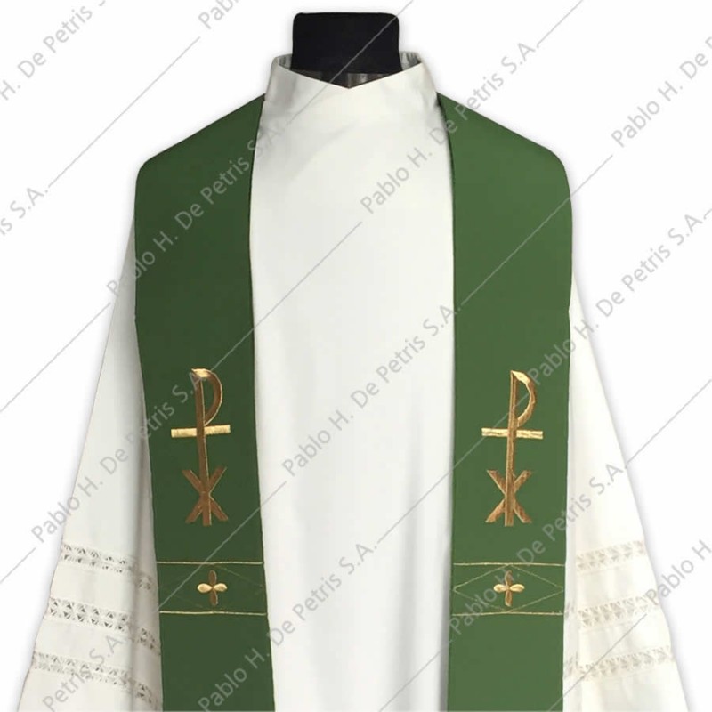 F 28- Verde - Estola Italiana F 28- Verde - Estola Italiana