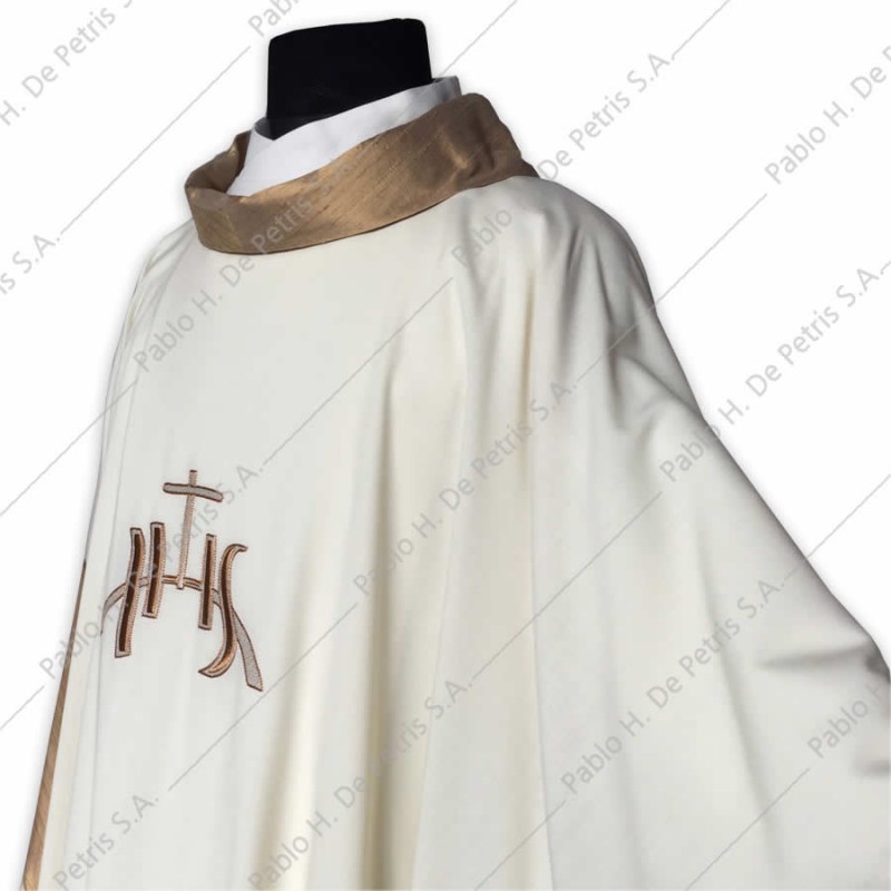 K 65-12740 - Blanco - Casulla italiana K 65-12740 - Blanco - Casulla italiana