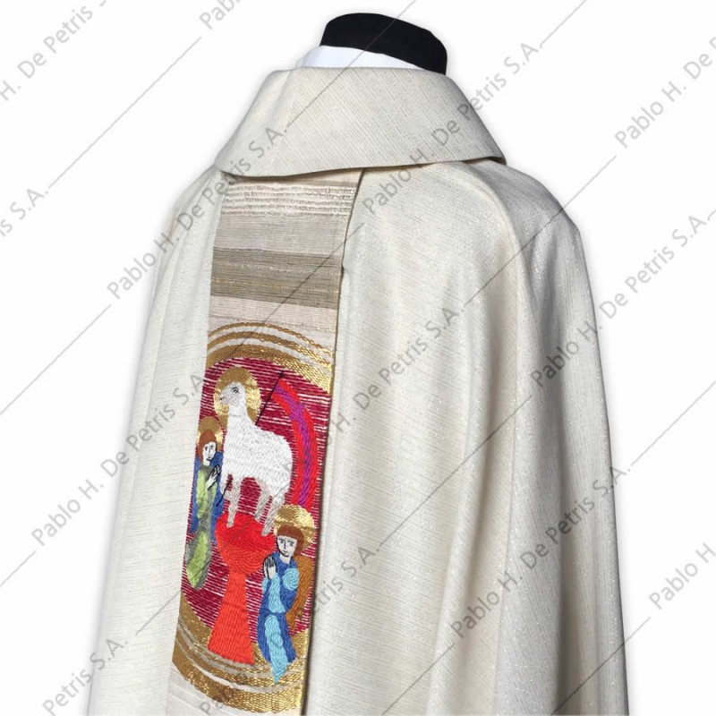 S 2786 - Blanco - Casulla Slabbinck - Bélgica S 2786 - Blanco - Casulla Slabbinck - Bélgica