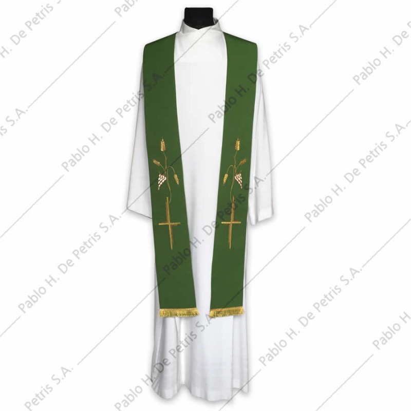 K 80/15316- Verde - Estola Italiana K 80/15316- Verde - Estola Italiana