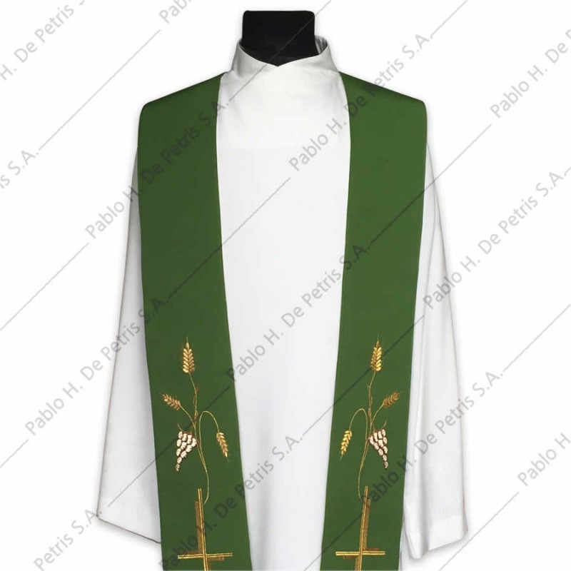 K 80/15316- Verde - Estola Italiana K 80/15316- Verde - Estola Italiana