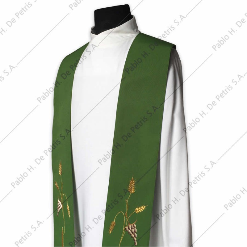 K 80/15316- Verde - Estola Italiana K 80/15316- Verde - Estola Italiana