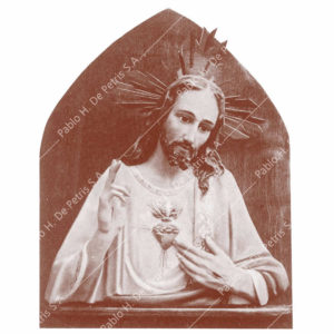 R520 Relieve Sagrado Corazón de Jesús - Imagen Española